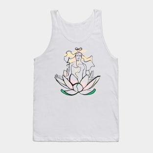 Single Line - Lotus Tank Top